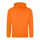 Just Hoods AWJH001 College pamut kapucnis pulóver - Orange Crush  