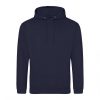 Just Hoods AWJH001 College pamut kapucnis pulóver - Oxford Navy  