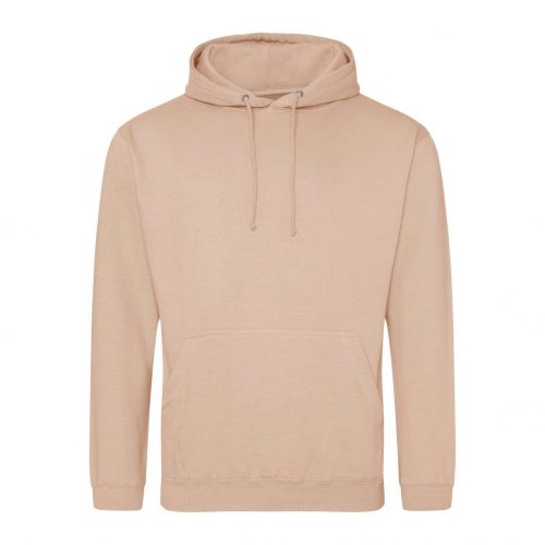 Just Hoods AWJH001 College pamut kapucnis pulóver - Peach Perfect  