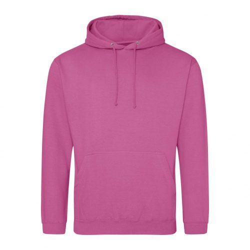 Just Hoods AWJH001 College pamut kapucnis pulóver - Pinky Purple  