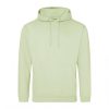 Just Hoods AWJH001 College pamut kapucnis pulóver - Pistachio Green  