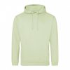 Just Hoods AWJH001 College pamut kapucnis pulóver - Pistachio Green  