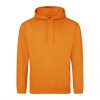 Just Hoods AWJH001 College pamut kapucnis pulóver - Pumpkin Pie  