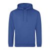 Just Hoods AWJH001 College pamut kapucnis pulóver - Royal Blue  