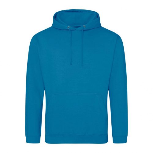 Just Hoods AWJH001 College pamut kapucnis pulóver - Sapphire Blue  