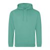 Just Hoods AWJH001 College pamut kapucnis pulóver - Spring Green  