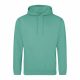 Just Hoods AWJH001 College pamut kapucnis pulóver - Spring Green  