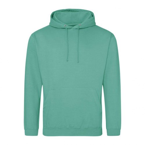 Just Hoods AWJH001 College pamut kapucnis pulóver - Spring Green  