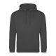 Just Hoods AWJH001 College pamut kapucnis pulóver - Steel Grey  