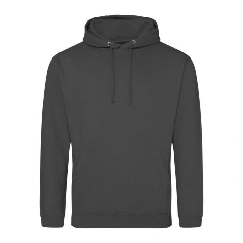 Just Hoods AWJH001 College pamut kapucnis pulóver - Steel Grey  