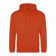 Just Hoods AWJH001 College pamut kapucnis pulóver - Sunset Orange  