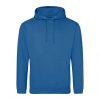 Just Hoods AWJH001 College pamut kapucnis pulóver - Tropical Blue  