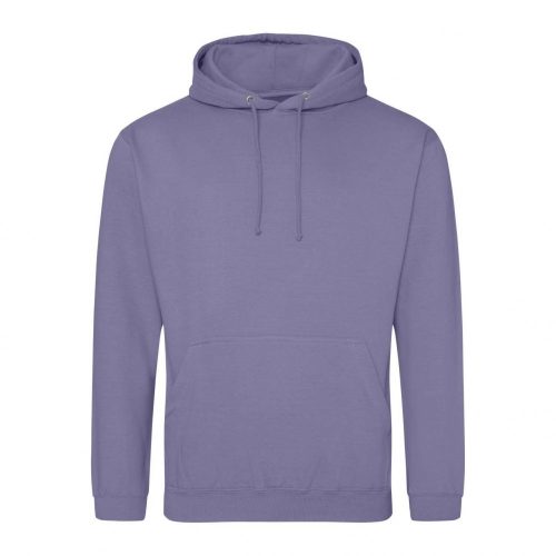 Just Hoods AWJH001 College pamut kapucnis pulóver - True Violet  