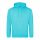 Just Hoods AWJH001 College pamut kapucnis pulóver - Turquoise Surf  