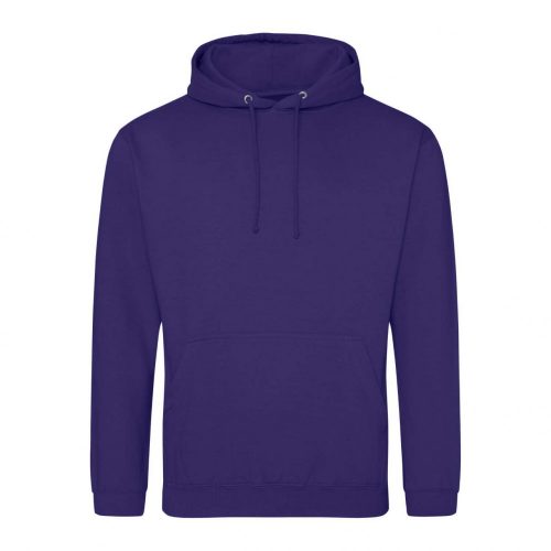 Just Hoods AWJH001 College pamut kapucnis pulóver - Ultra Violet  