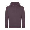 Just Hoods AWJH001 College pamut kapucnis pulóver - Wild Mulberry