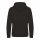 Just Hoods AWJH003J Varsity gyerek pamut kapucnis pulóver - Jet Black/Fire Red