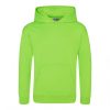 Just Hoods AWJH004J Electric gyerek kapucnis pulóver - Electric Green