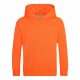 Just Hoods AWJH004J Electric gyerek kapucnis pulóver - Electric Orange