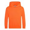 Just Hoods AWJH004J Electric gyerek kapucnis pulóver - Electric Orange