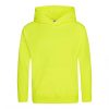 Just Hoods AWJH004J Electric gyerek kapucnis pulóver - Electric Yellow