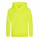 Just Hoods AWJH004J Electric gyerek kapucnis pulóver - Electric Yellow