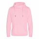 Just Hoods AWJH021 pamut keresztpántos nyakú kapucnis pulóver - Baby Pink