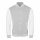 Just Hoods AWJH043 Varsity férfi pamut dzseki - Heather Grey/White