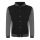 Just Hoods AWJH043 Varsity férfi pamut dzseki - Jet Black/Charcoal