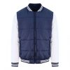 Just Hoods AWJH049 VARSITY PUFFER JACKET L