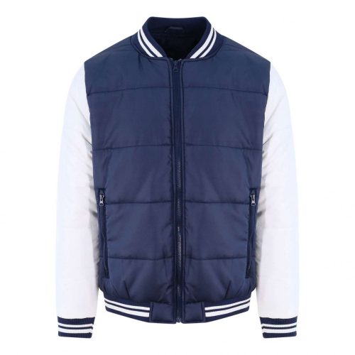 Just Hoods AWJH049 VARSITY PUFFER JACKET L