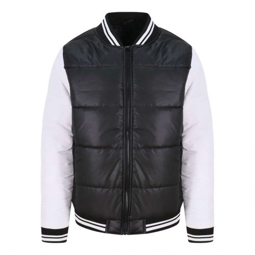 Just Hoods AWJH049 VARSITY PUFFER JACKET XS