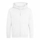 Just Hoods AWJH050J gyerek pamut cipzáros pulóver - Arctic White