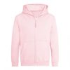 Just Hoods AWJH050J gyerek pamut cipzáros pulóver - Baby Pink