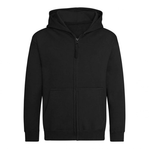 Just Hoods AWJH050J gyerek pamut cipzáros pulóver - Deep Black