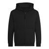 Just Hoods AWJH050J gyerek pamut cipzáros pulóver - Deep Black