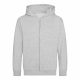 Just Hoods AWJH050J gyerek pamut cipzáros pulóver - Heather Grey