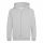 Just Hoods AWJH050J gyerek pamut cipzáros pulóver - Heather Grey