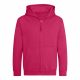 Just Hoods AWJH050J gyerek pamut cipzáros pulóver - Hot Pink