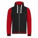 Just Hoods AWJH051 URBAN VARSITY ZOODIE 2XL