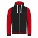 Just Hoods AWJH051 URBAN VARSITY ZOODIE XL