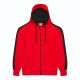 Just Hoods AWJH066 Sports cipzáros kapucnis pulóver - Fire Red/Jet Black