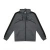 Just Hoods AWJH066 Sports cipzáros kapucnis pulóver - Steel Grey/Jet Black