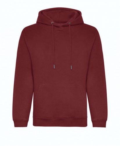 Just Hoods AWJH201 Organic pamut kapucnis pulóver - Burgundy