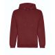 Just Hoods AWJH201 Organic pamut kapucnis pulóver - Burgundy