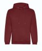 Just Hoods AWJH201 Organic pamut kapucnis pulóver - Burgundy