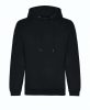 Just Hoods AWJH201 Organic pamut kapucnis pulóver - Deep Black