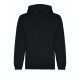 Just Hoods AWJH201 Organic pamut kapucnis pulóver - Deep Black