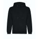 Just Hoods AWJH201 Organic pamut kapucnis pulóver - Deep Black