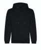 Just Hoods AWJH201 Organic pamut kapucnis pulóver - Deep Black